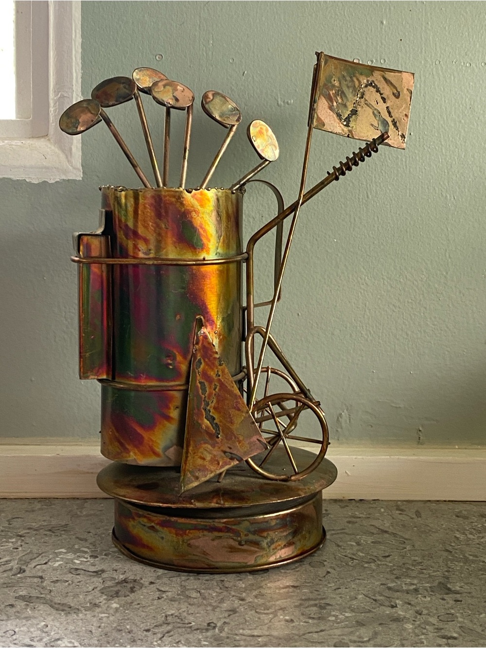 Iridescent Metal Golf Clubs  Metal Golf Bag Clubs Plays Good old Summer Time